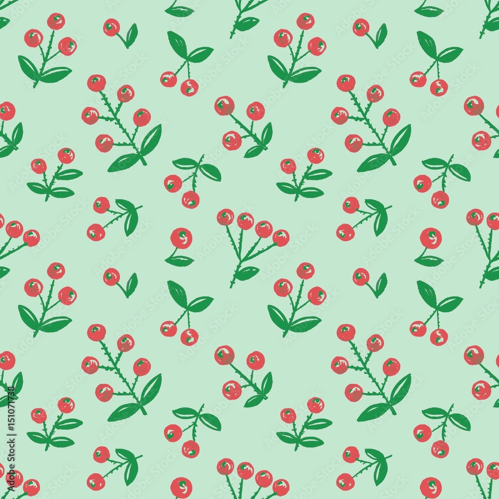 Seamless berry background Seamless berry background