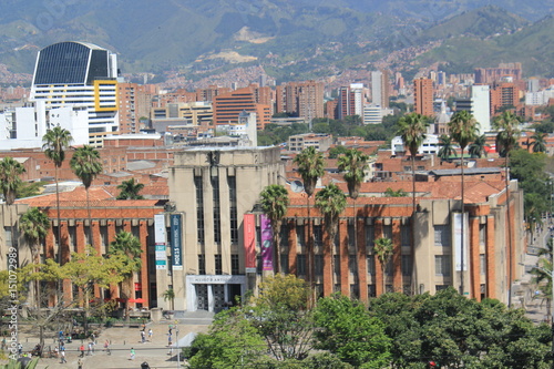 Panorámica, sector centro de la ciudad. Medellín, Antioquia, Colombia.