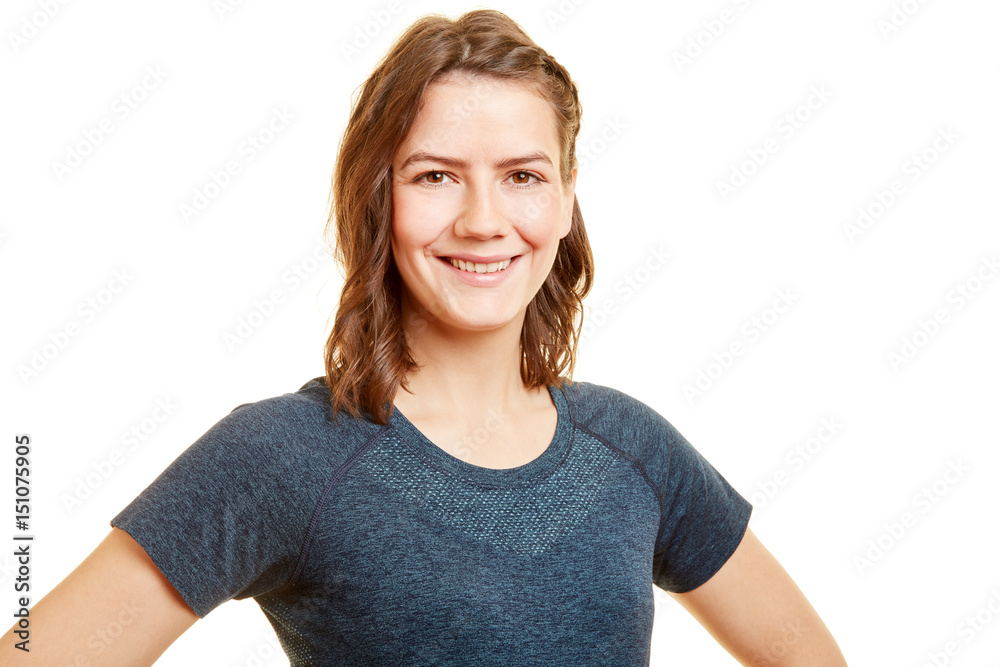 Fototapeta premium Junge sportliche brünette Frau