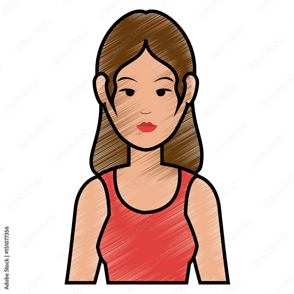 Woman cute cartoon icon vector illustration graphic design Woman cute cartoon icon vector illustration graphic design