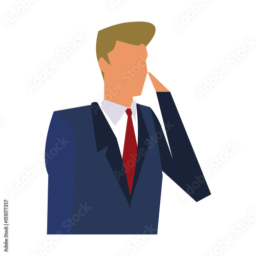 business man manager work dynamic vector illustration