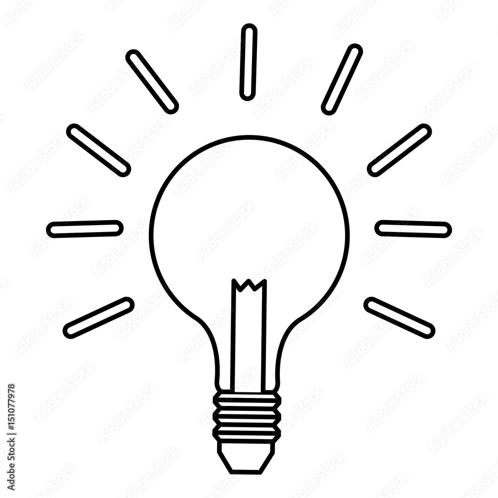 outline bulb light idea business innovation vector illustration outline bulb light idea business innovation vector illustration