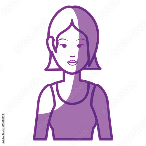 Woman cute cartoon icon vector illustration graphic design