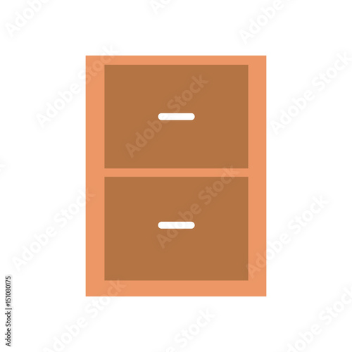 chest drawer shelf cabinet wood image vector illustration