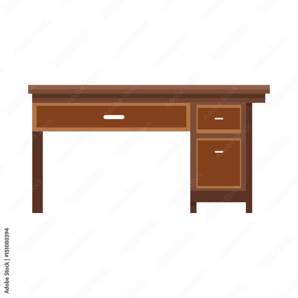 office desk wooden furniture elegant image vector illustartion office desk wooden furniture elegant image vector illustartion