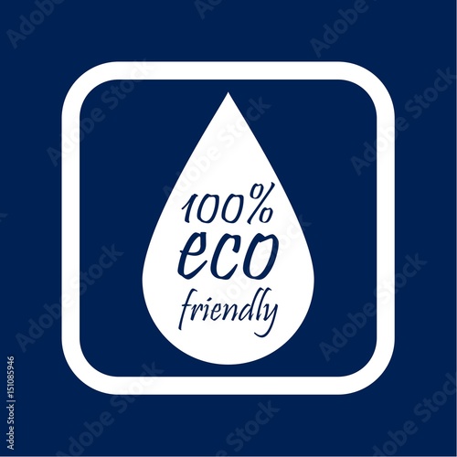Eco Friendly drop - Illustration