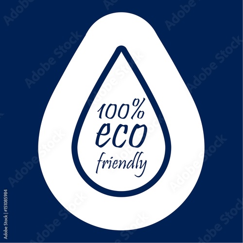 Eco Friendly drop - Illustration