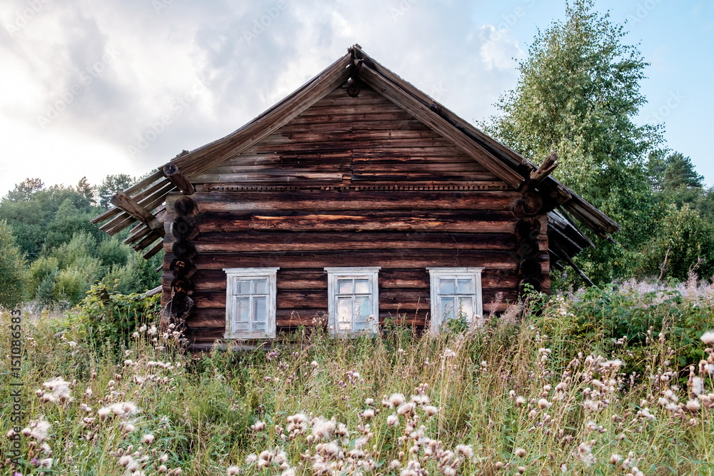 Abandoned old house in village