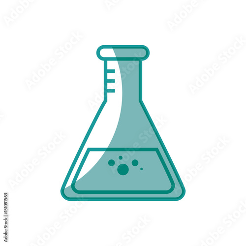 chemical flask icon over white background. vector illustration © Gstudio