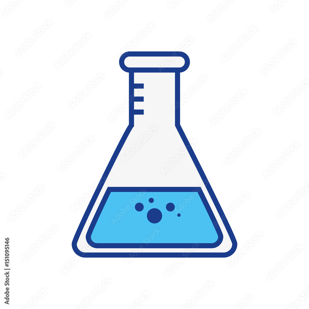 Chemistry flask glass icon vector illustration graphic design Chemistry flask glass icon vector illustration graphic design