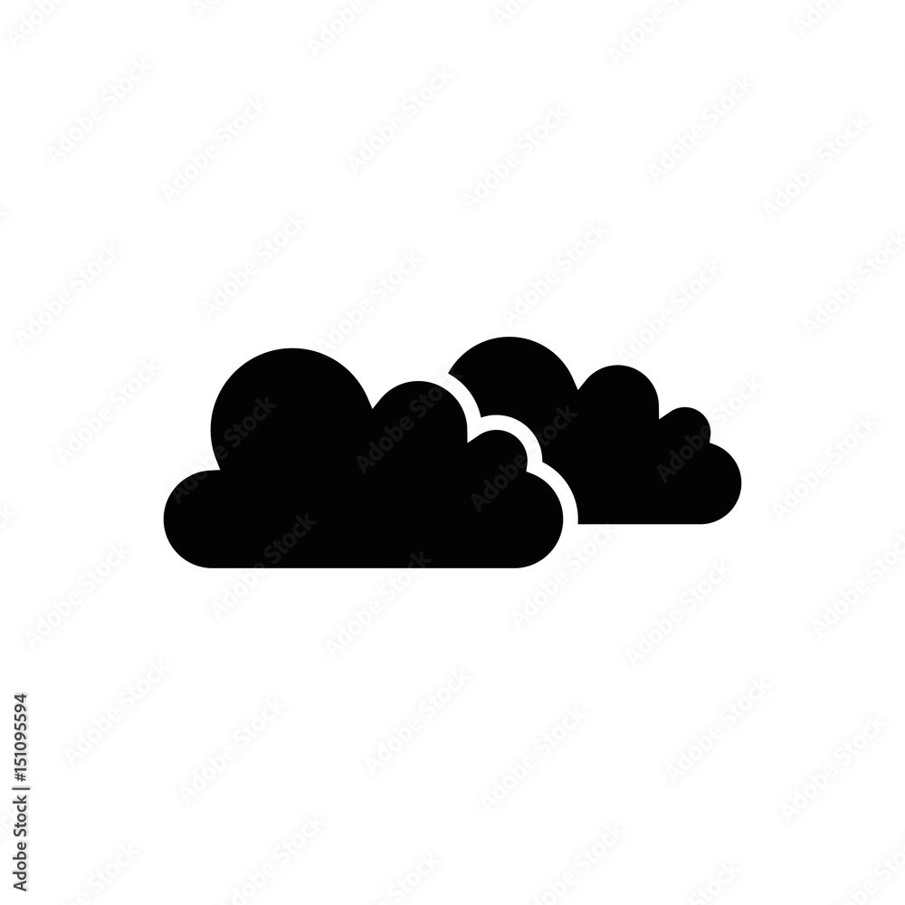 Weather clouds symbol icon vector illustration graphic design Weather clouds symbol icon vector illustration graphic design