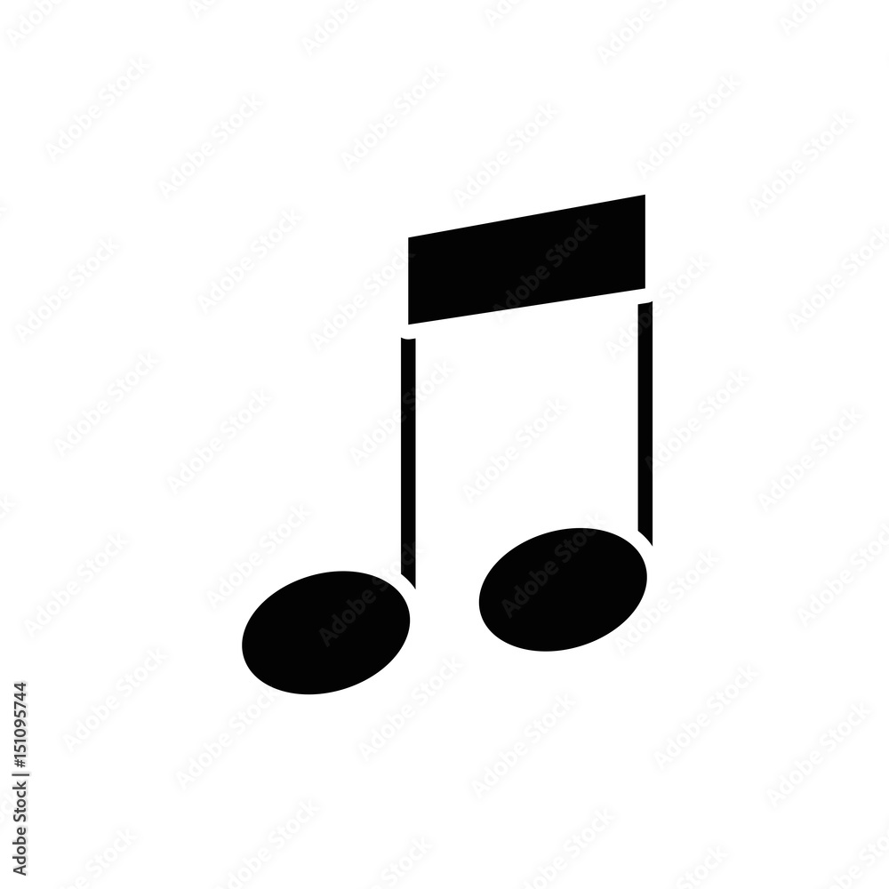 Music note symbol icon vector illustration graphic design Music note symbol icon vector illustration graphic design