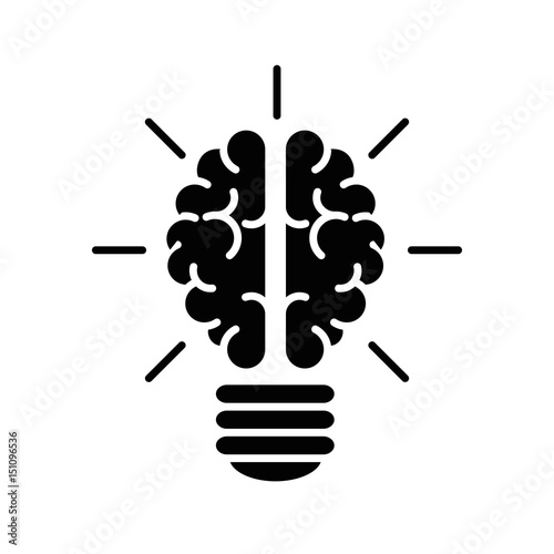 Big idea bulb symbol icon vector illustration graphic design