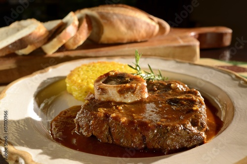 Ossobuco with Risotto milanese