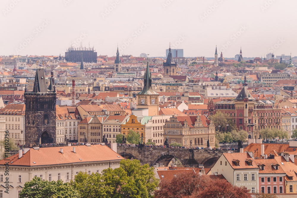 Старинные европейский город. Прага весной