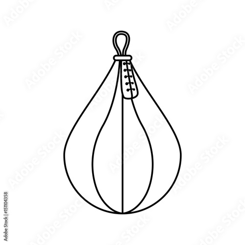 Boxing bag equipment icon vector illustration graphic design