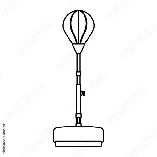Boxing bag equipment icon vector illustration graphic design