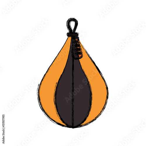 Boxing bag equipment icon vector illustration graphic design