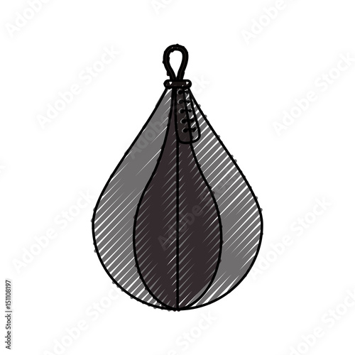 Boxing bag equipment icon vector illustration graphic design