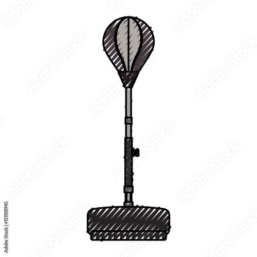 Boxing bag equipment icon vector illustration graphic design