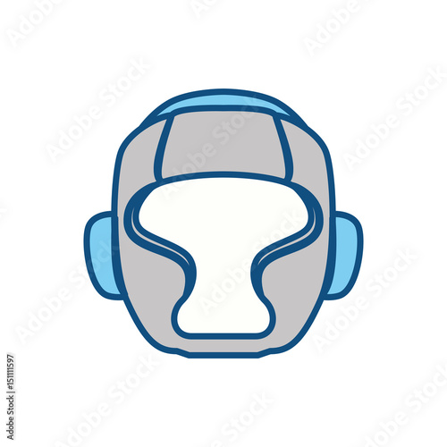 Boxing mask equipment icon vector illustration graphic design