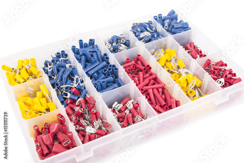 wire connectors isolated on white