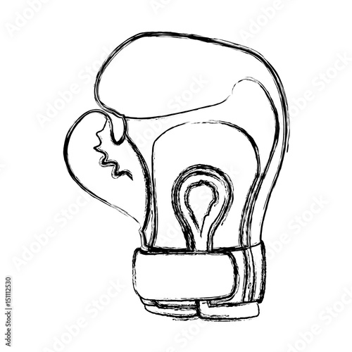 Boxing glove equipment icon vector illustration graphic design