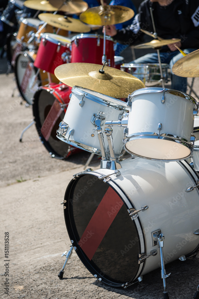 Drums outdoors