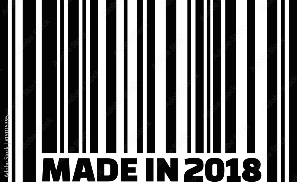 Made in 2018 Barcode
