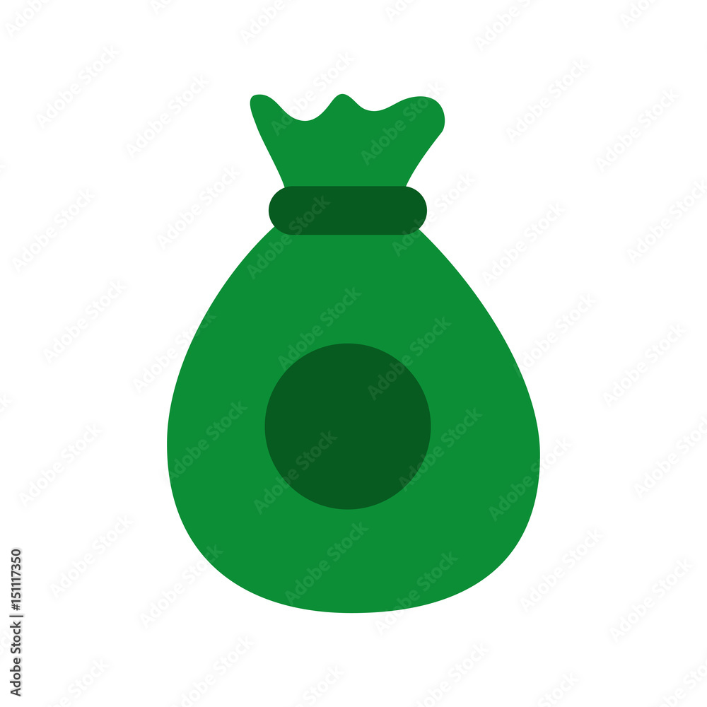 money bag icon over white background. vector illustration money bag icon over white background. vector illustration