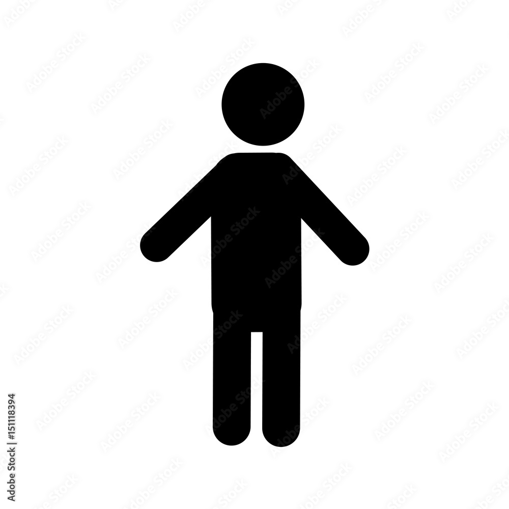 pictogram man icon over white background. vector illustration pictogram man icon over white background. vector illustration