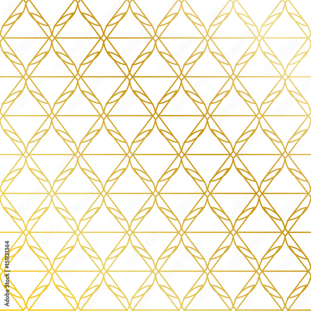 Fototapeta premium Golden seamless pattern background