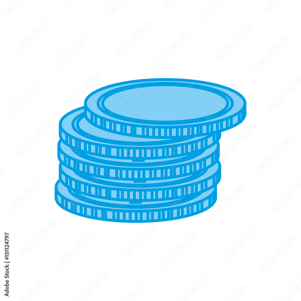 money coin icon over white background. vector illustration money coin icon over white background. vector illustration