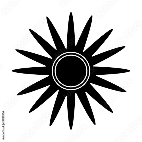 flower icon over white background. vector illustration