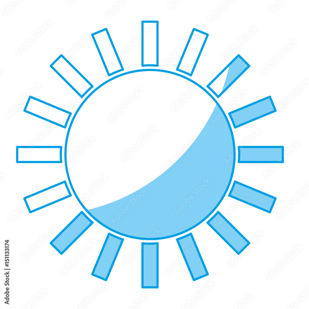 geometric sun icon over white background. vector illustration geometric sun icon over white background. vector illustration