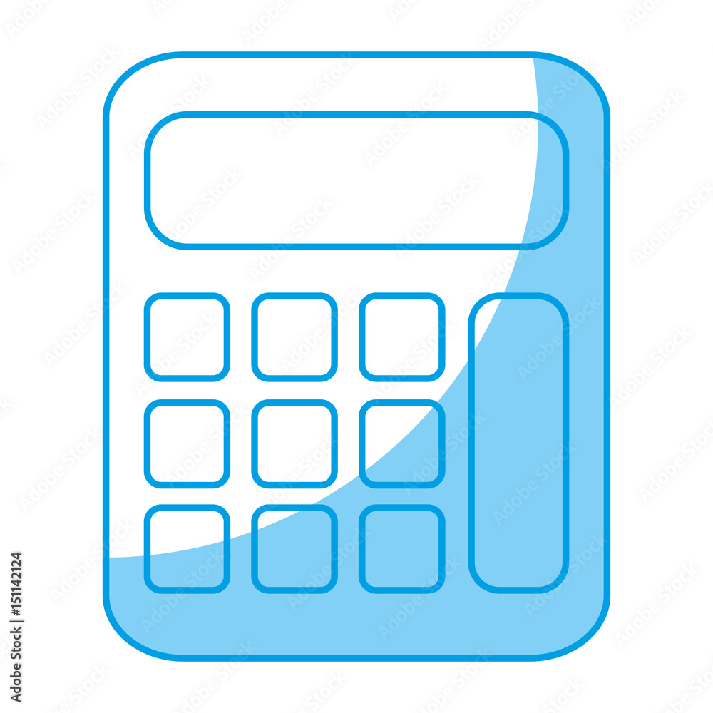 calculator device icon over white background. vector illustration calculator device icon over white background. vector illustration