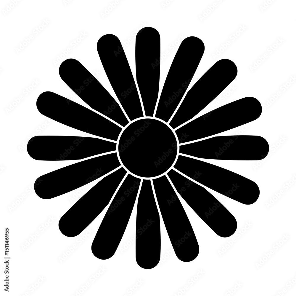 flower icon over white background. vector illustration flower icon over white background. vector illustration