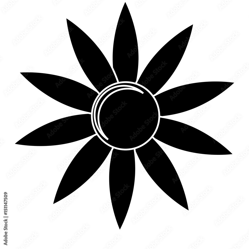 flower icon over white background. vector illustration flower icon over white background. vector illustration