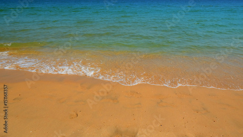 clear Beach  Ocean wave sand beach.  Thailand.