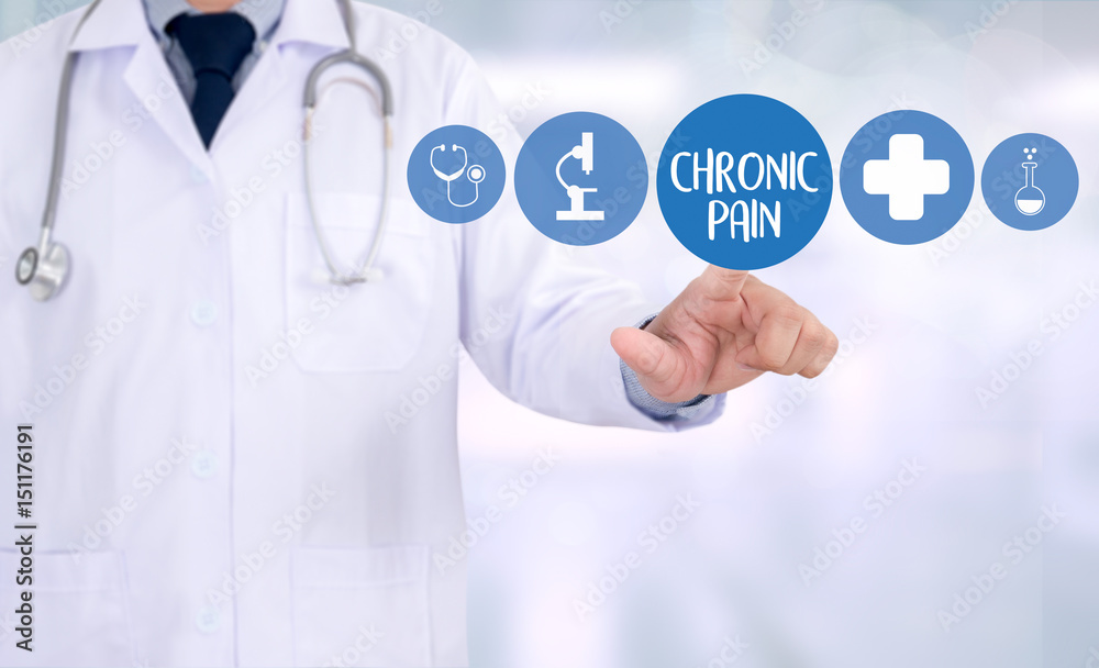 CHRONIC PAIN Healthcare modern medical Doctor concept CHRONIC PAIN Healthcare modern medical Doctor concept