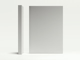 Blank gray book. 3d rendering