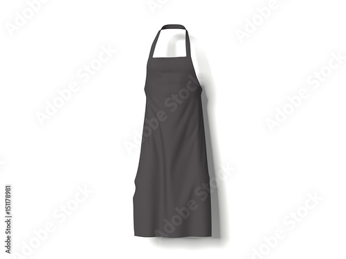Black apron. 3d rendering