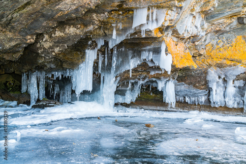 View of ice cave in Lake Baikal © takepicsforfun