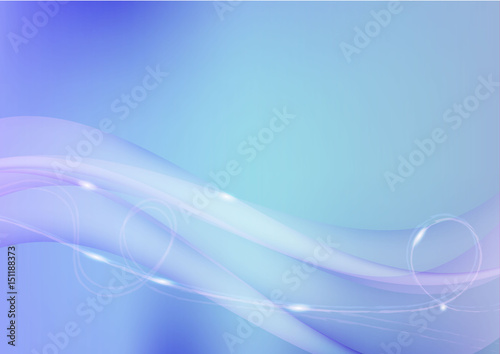 Abstract blue vector wave background design