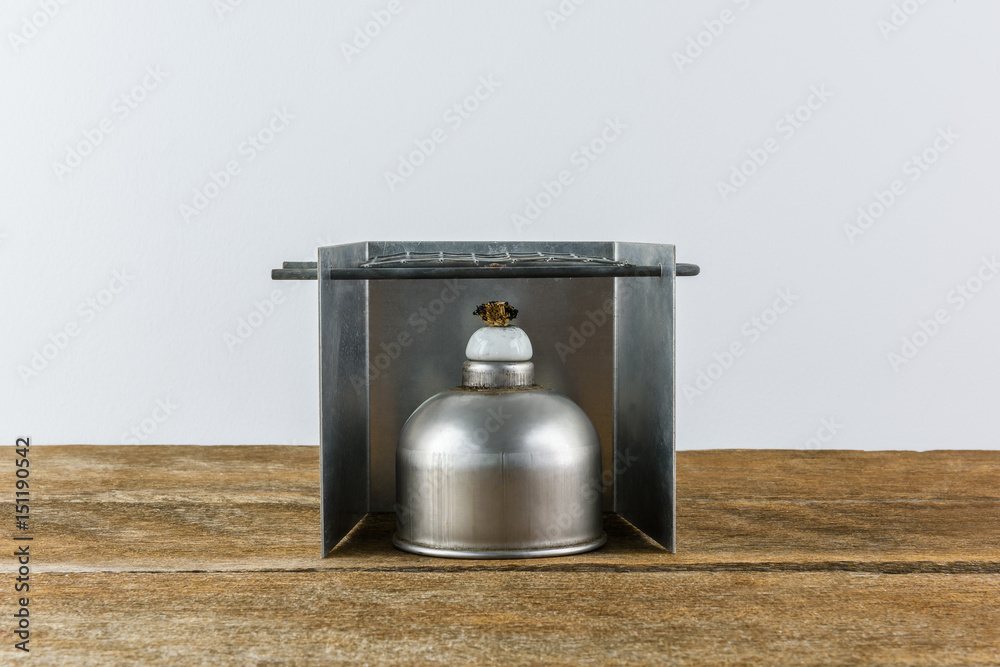 Laboratory spirit lamp filled with alcohol burns.Scientific equipment Laboratory spirit lamp filled with alcohol burns.Scientific equipment