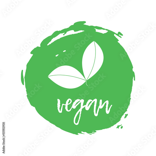Vegetatian Label. Food intolerance symbols. Vector illustration