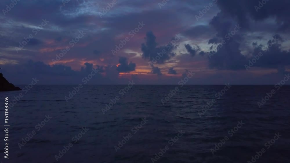 Sunset at sea
