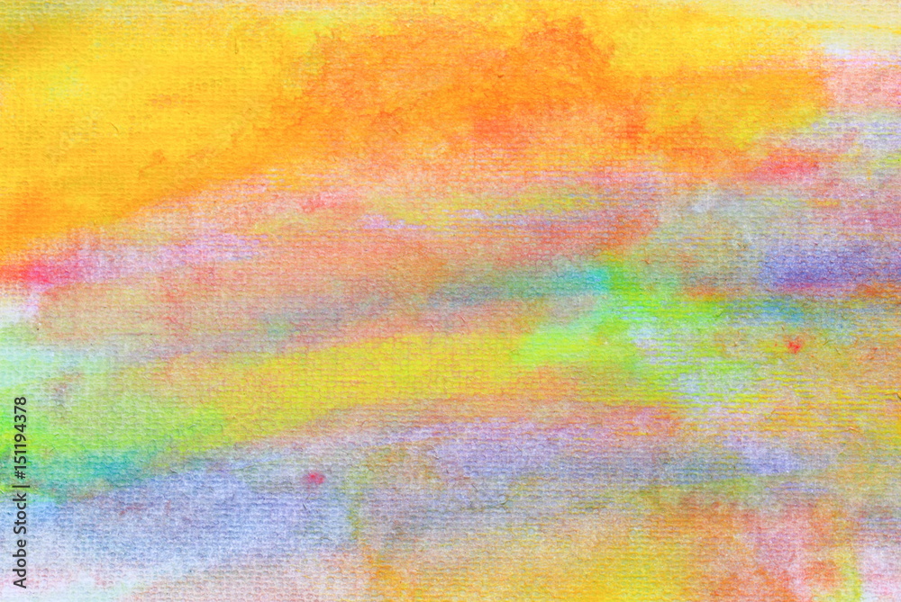 watercolor background colorful on paper texture . Abstract art hand paint