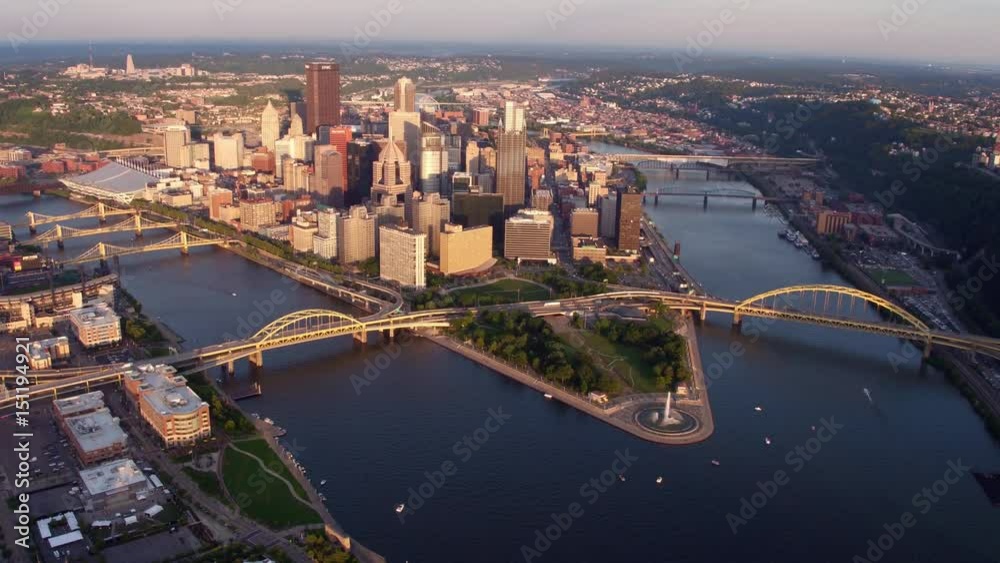 Aerial view of Pittsburgh, Pennsylvania