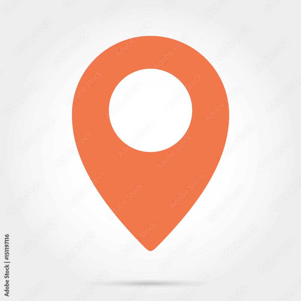 Map pointer icon. GPS location symbol Map pointer icon. GPS location symbol